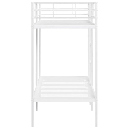 Bunk Bed without Mattress White 80x200 cm Steel