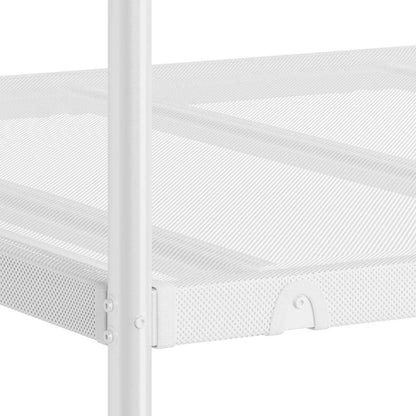 Bunk Bed without Mattress White 90x190 cm Single Steel
