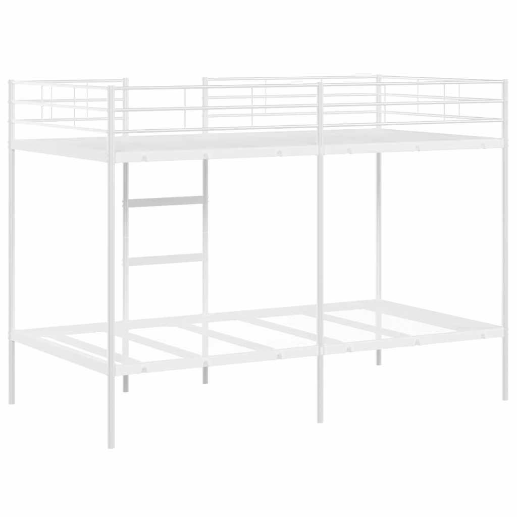Bunk Bed without Mattress White 100x200 cm Steel