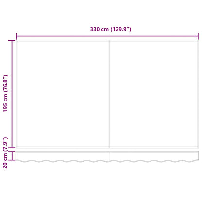 Awning Replacement Fabric Burgundy 350 x 200 cm Canvas