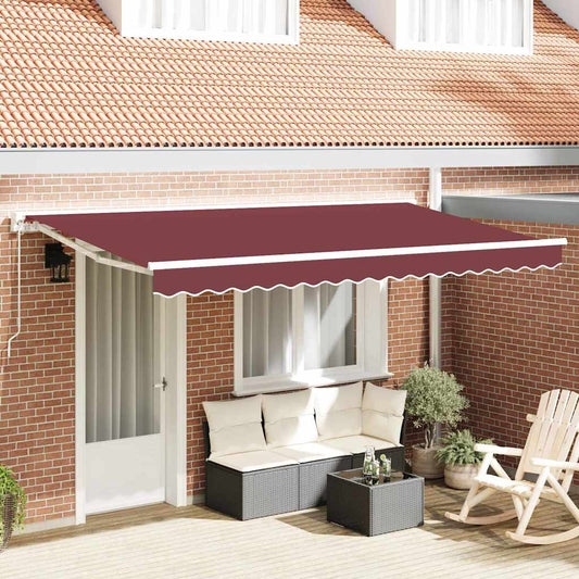 Awning Replacement Fabric Burgundy 400 x 200 cm Canvas
