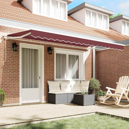 Awning Replacement Fabric Burgundy 400 x 200 cm Canvas