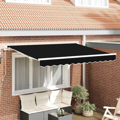 Awning Replacement Fabric Black 350 x 250 cm Canvas