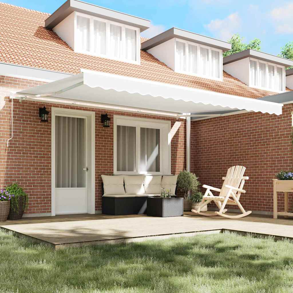 Awning Replacement Fabric White 450 x 350 cm Canvas