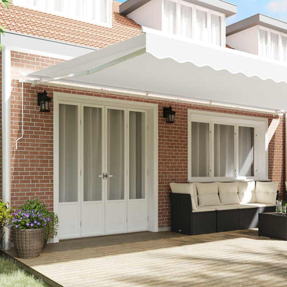 Awning Replacement Fabric White 600 x 300 cm Canvas