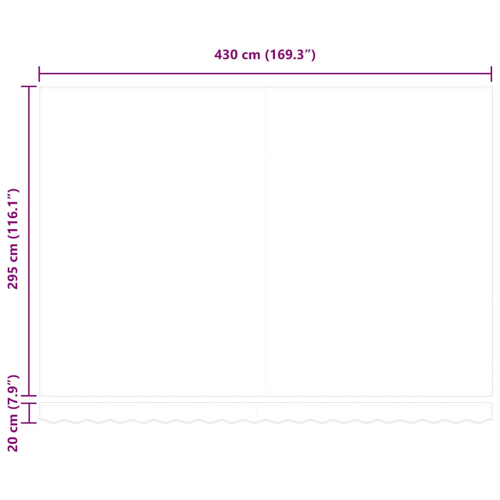 Awning Replacement Fabric Red 450 x 300 cm Canvas