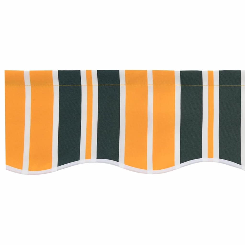 Awning Replacement Fabric Green and yellow 300 x 250 cm Canvas