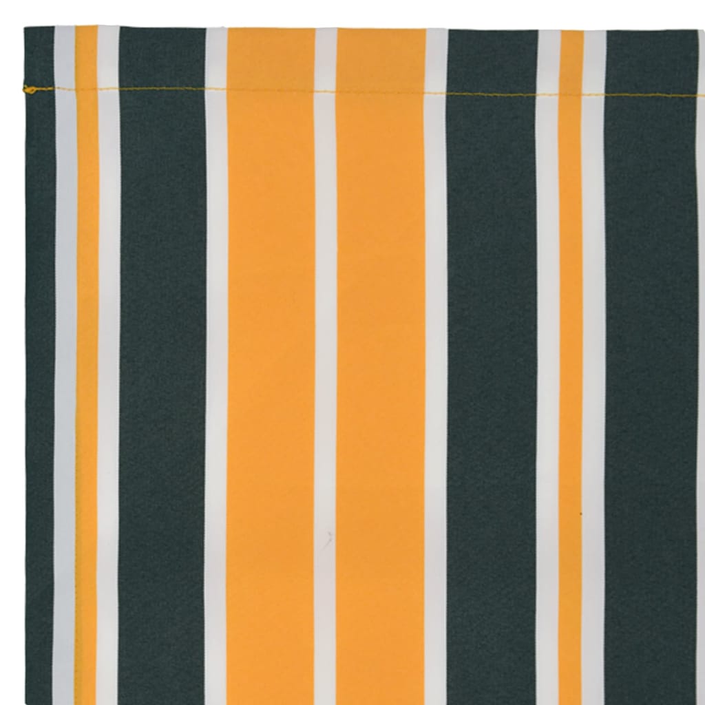 Awning Replacement Fabric Green and yellow 300 x 250 cm Canvas