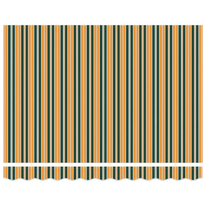 Awning Replacement Fabric Green and yellow 300 x 250 cm Canvas