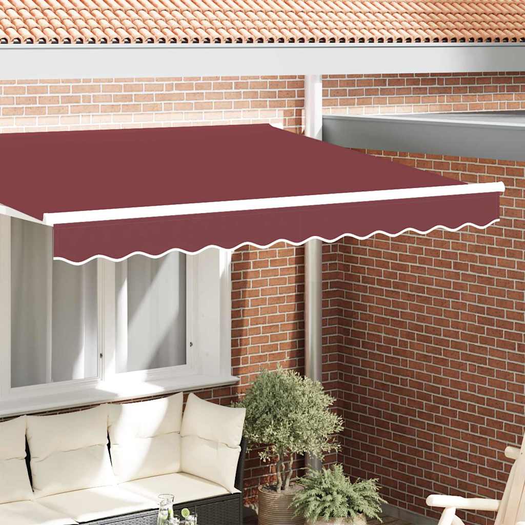 Awning Valance Burgundy 2.3 x 0.2 m Canvas