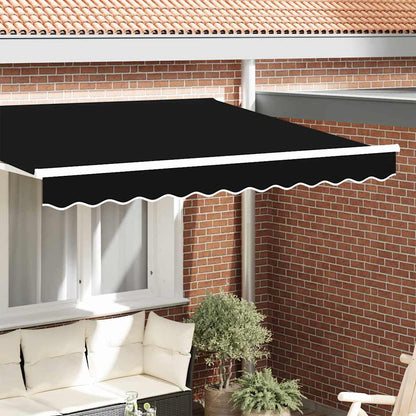 Awning Valance Black 2.8 x 0.2 m Canvas