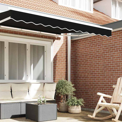 Awning Valance Black 2.8 x 0.2 m Canvas