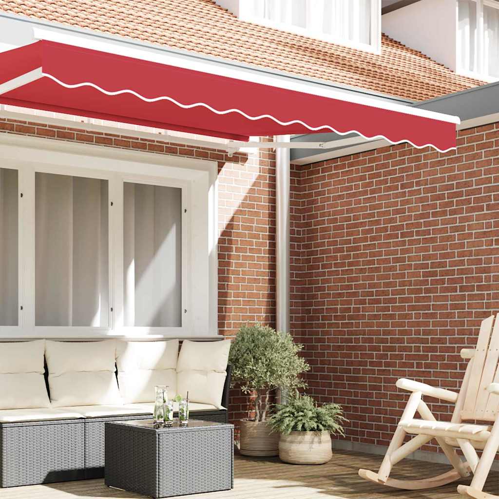 Awning Valance Red 2.8 x 0.2 m Canvas