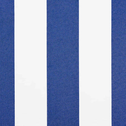 Awning Replacement Fabric Blue and white 10 x 1.6 m Fabric