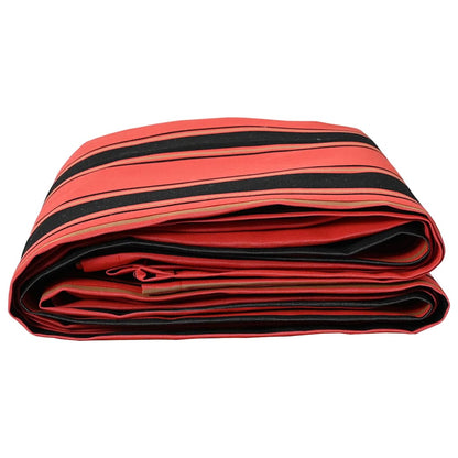 Awning Replacement Fabric Orange and black 10 x 1.6 m Fabric