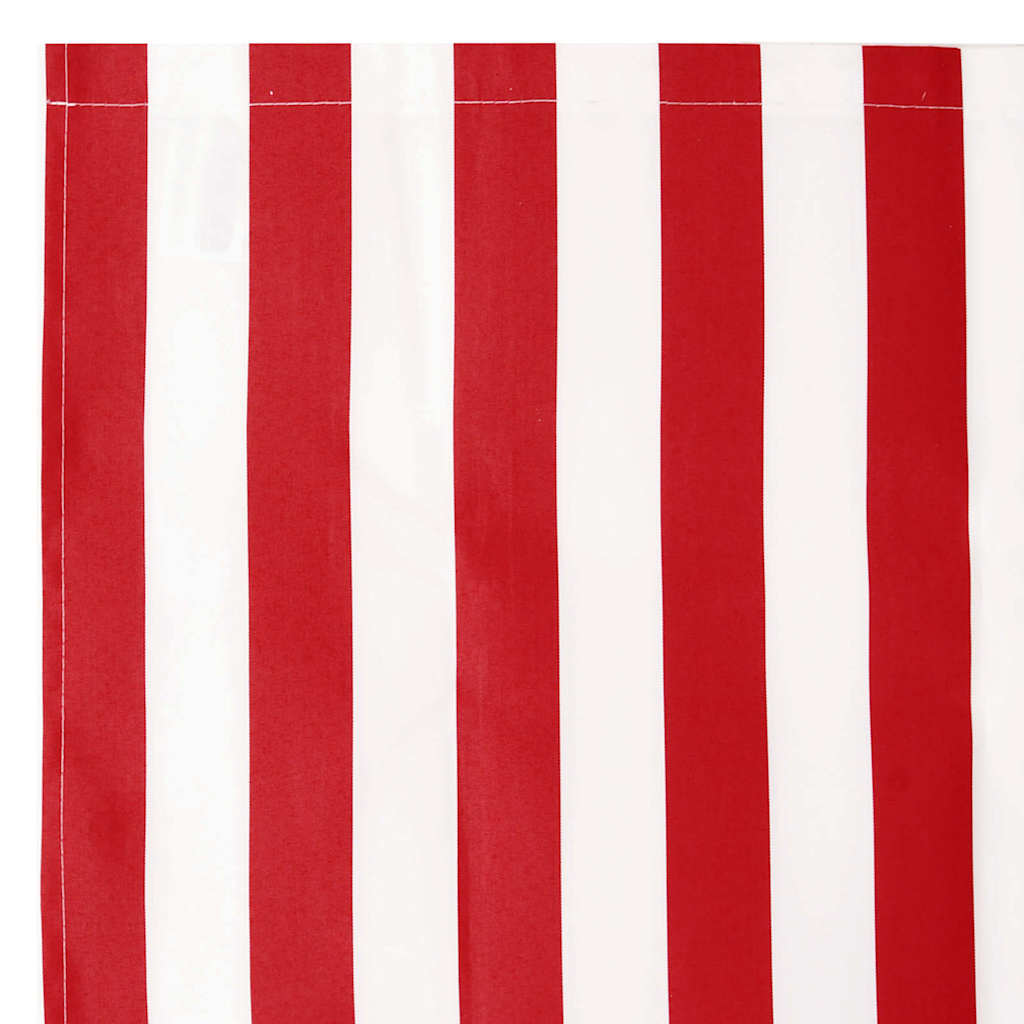 Awning Replacement Fabric Red and white 10 x 1.6 m Fabric