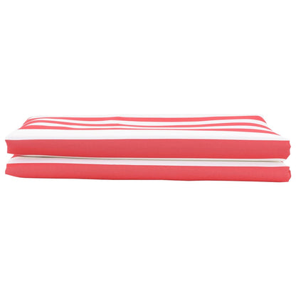 Awning Replacement Fabric Red and white 10 x 1.6 m Fabric