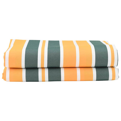 Awning Replacement Fabric Green and yellow 10 x 1.6 m Fabric