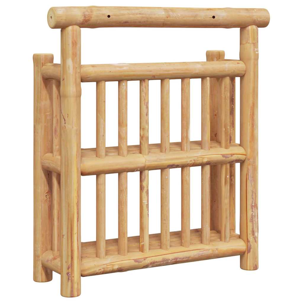 Wall Shelf with Shelf with Storage Brown 40 x 13 x 44 cm Bamboo