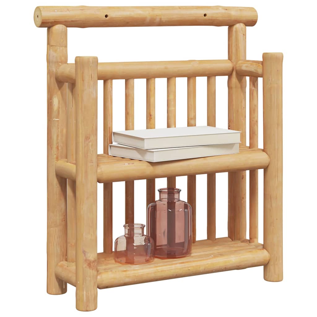 Wall Shelf with Shelf with Storage Brown 40 x 13 x 44 cm Bamboo