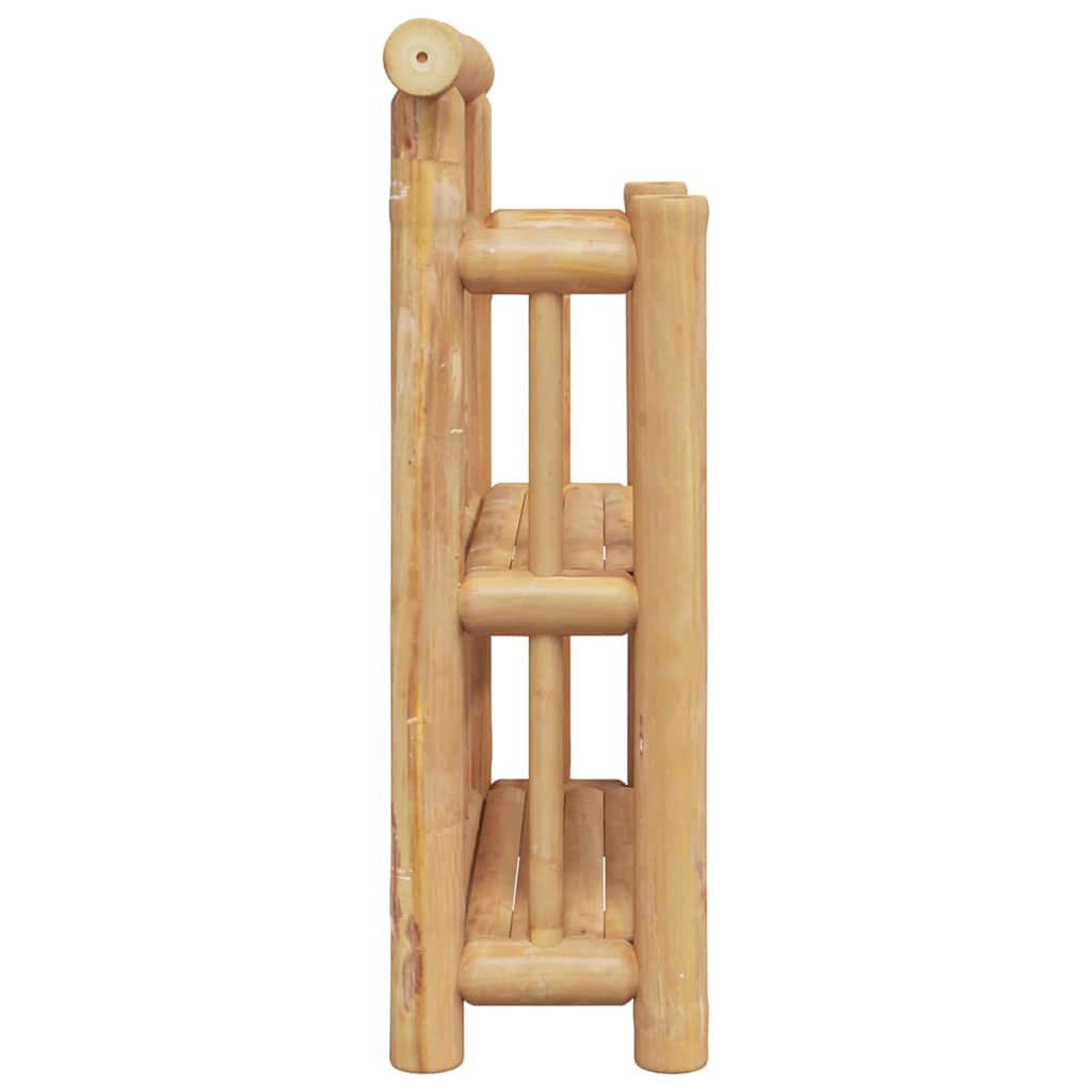 Wall Shelf with Shelf with Storage Brown 40 x 13 x 44 cm Bamboo