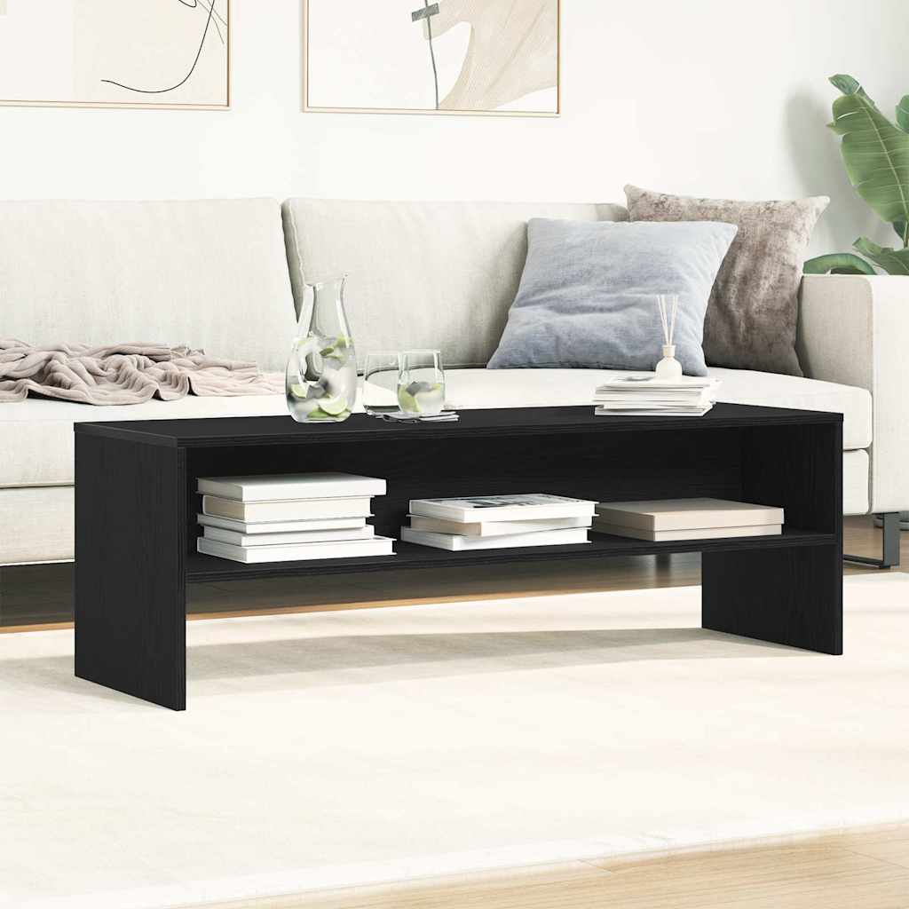 TV Cabinet Black Oak 120x40x40 cm Engineered Wood