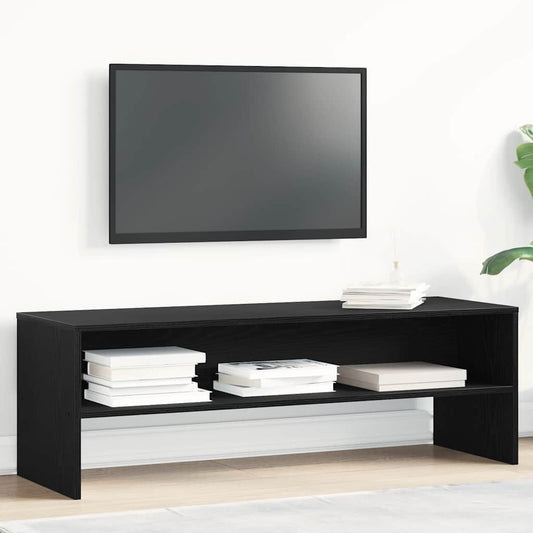 TV Cabinet Black Oak 120x40x40 cm Engineered Wood