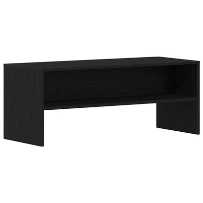 TV Cabinet Black Oak 100x40x40 cm Engineered Wood