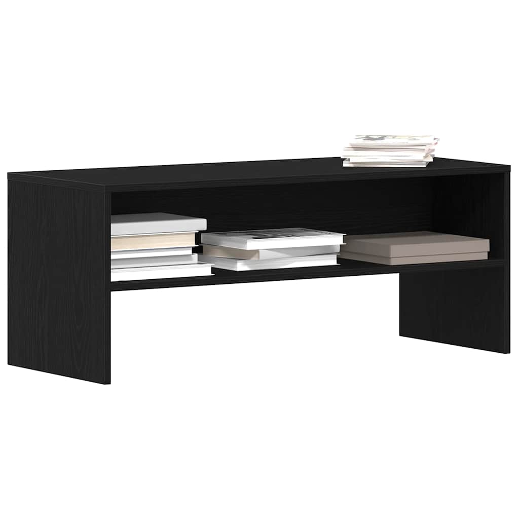 TV Cabinet Black Oak 100x40x40 cm Engineered Wood