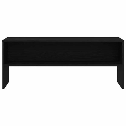 TV Cabinet Black Oak 100x40x40 cm Engineered Wood