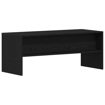 TV Cabinet Black Oak 100x40x40 cm Engineered Wood