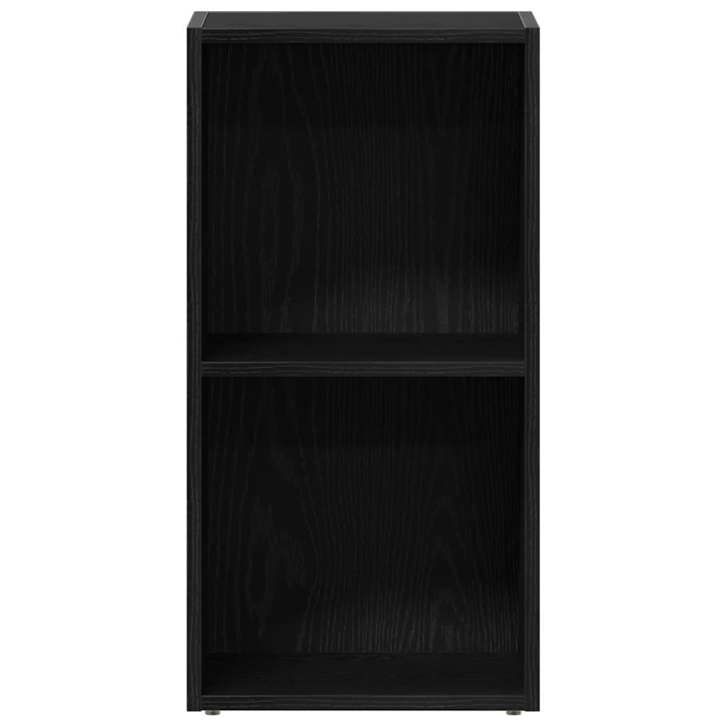 LP Storage Box Black Oak 71x34x36 cm Engineered Wood