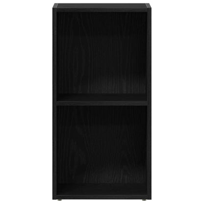 LP Storage Box Black Oak 71x34x36 cm Engineered Wood