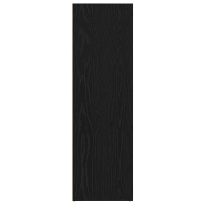 Book Cabinet Black Oak 66x30x98 cm Engineered Wood