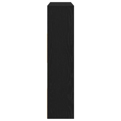 Book Cabinet/Room Divider Black Oak 105x24x102 cm