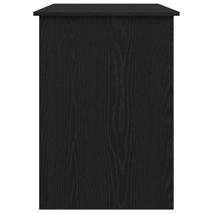 Desk Black Oak 100x55x75 cm Engineered Wood