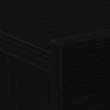 Bedside Cabinet Black oak 40 x 30 x 30 cm Engineered wood