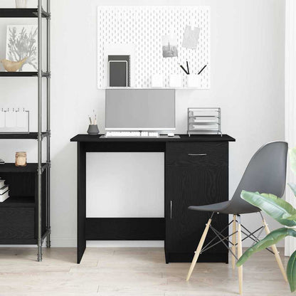 Desk Black oak 100 x 50 x 76 cm Engineered wood