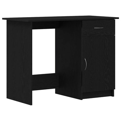Desk Black oak 100 x 50 x 76 cm Engineered wood