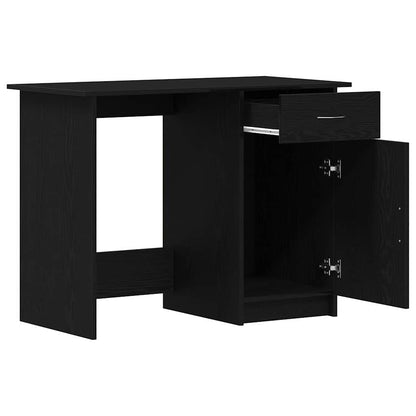 Desk Black oak 100 x 50 x 76 cm Engineered wood