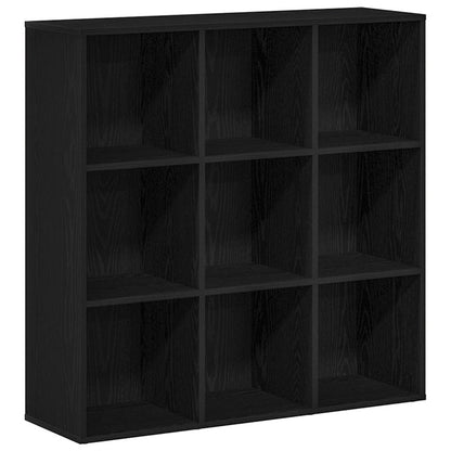 Book Cabinet Black Oak 98x29x97.5 cm Engineered Wood