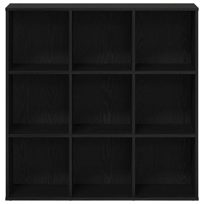 Book Cabinet Black Oak 98x29x97.5 cm Engineered Wood