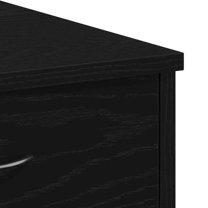 Desk Black oak 80 x 40 x 75 cm Engineered wood