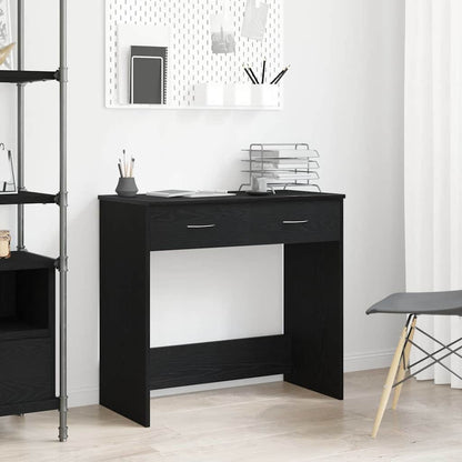 Desk Black oak 80 x 40 x 75 cm Engineered wood