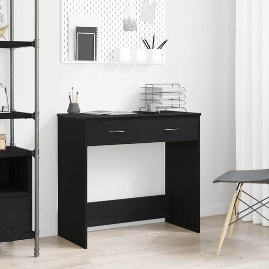 Desk Black oak 80 x 40 x 75 cm Engineered wood
