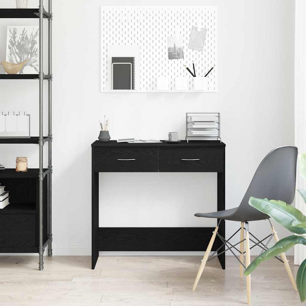 Desk Black oak 80 x 40 x 75 cm Engineered wood
