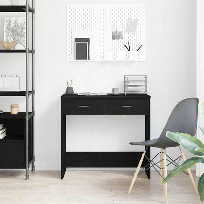 Desk Black oak 80 x 40 x 75 cm Engineered wood