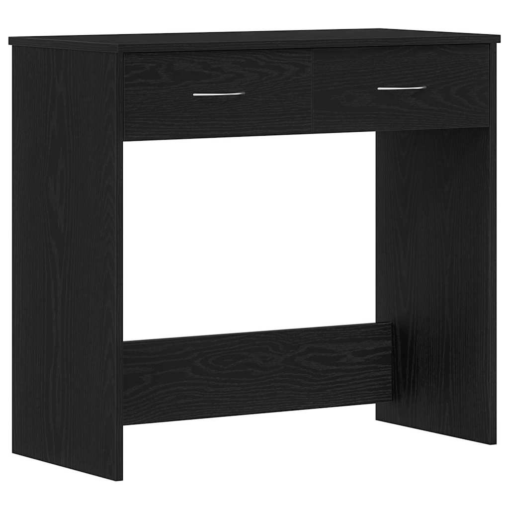 Desk Black oak 80 x 40 x 75 cm Engineered wood