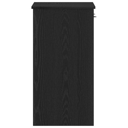 Desk Black oak 80 x 40 x 75 cm Engineered wood