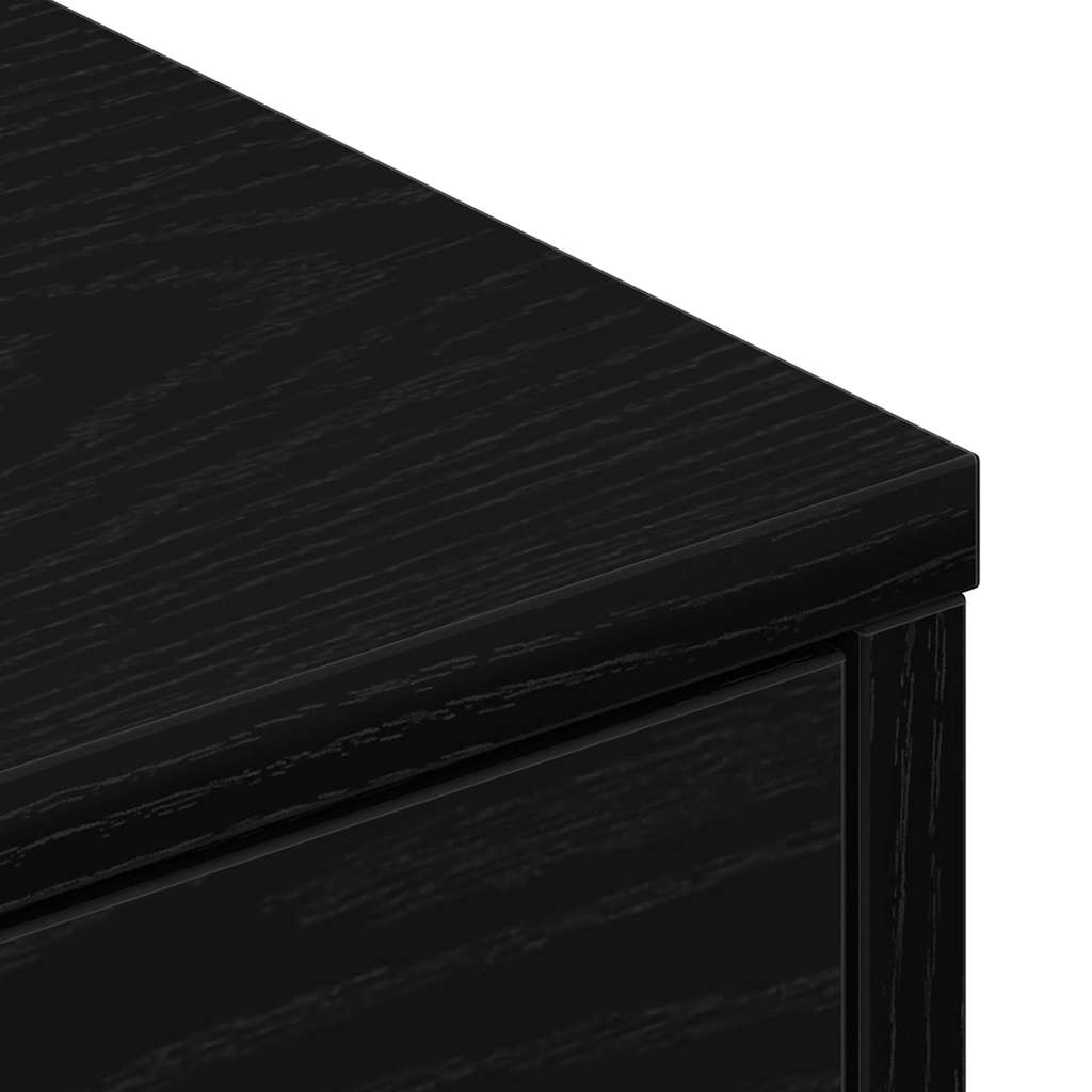 TV Cabinet Black Oak 80 x 34 x 36 cm Engineered Wood